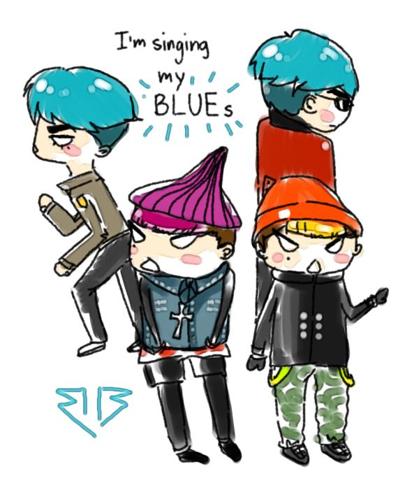 [Fanart] BIGBANG Chibi cực cute Blue_by_sameji_mj-d4qhz65